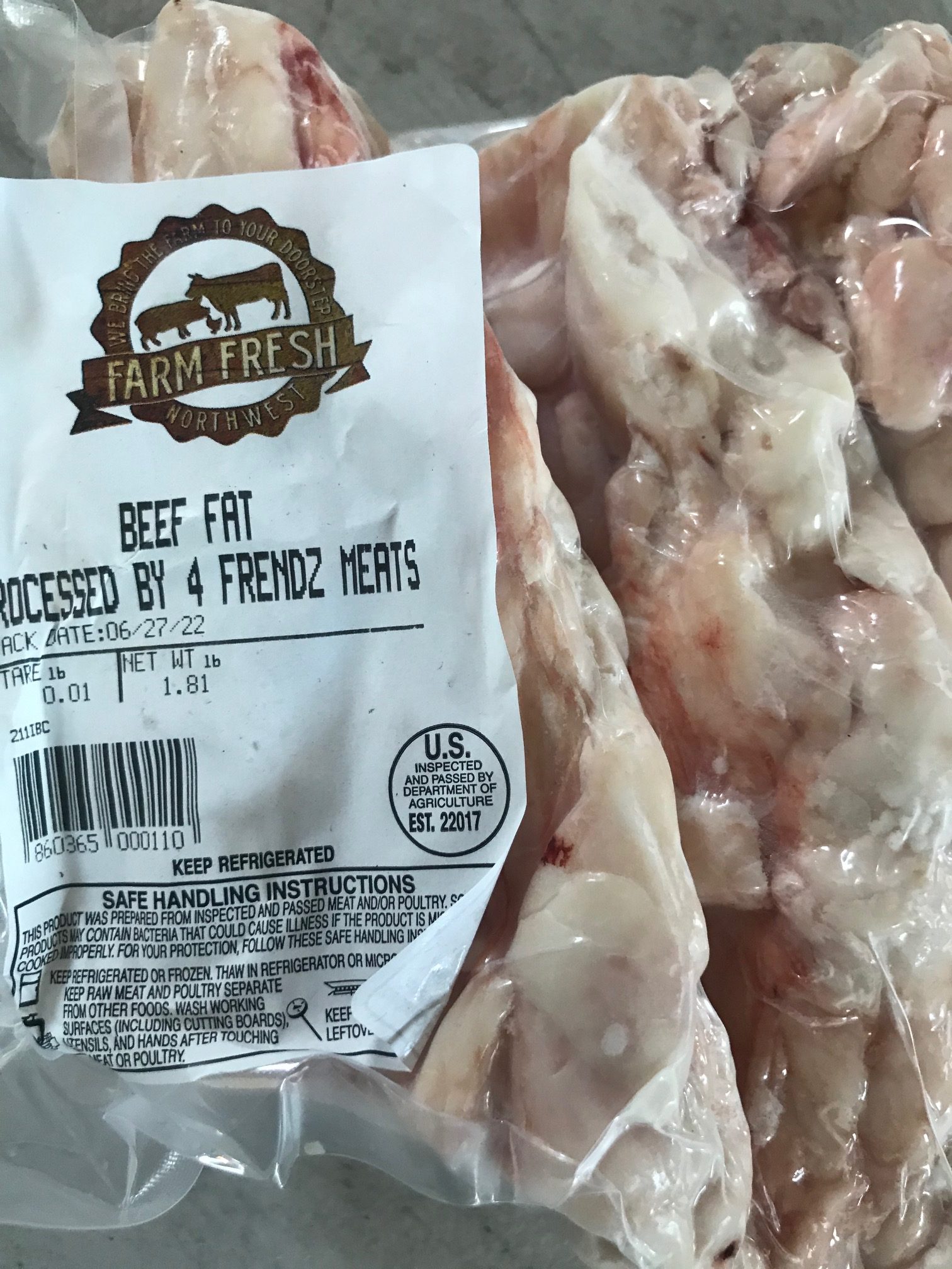 Beef Fat (2 lbs) – Farm Fresh Northwest