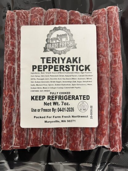 Beef Sticks Washington State Grass Fed Beef